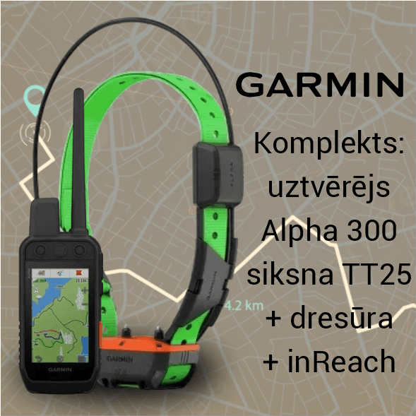 Garmin Alpha 300 ar T20 siksnu