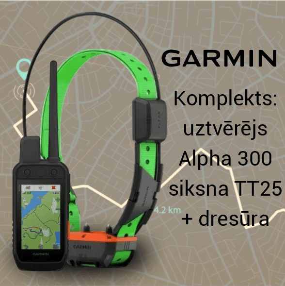 Garmin Alpha 300 ar T20 siksnu