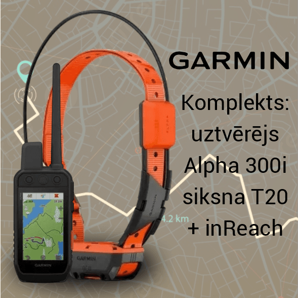 Garmin Alpha 300 ar T20 siksnu